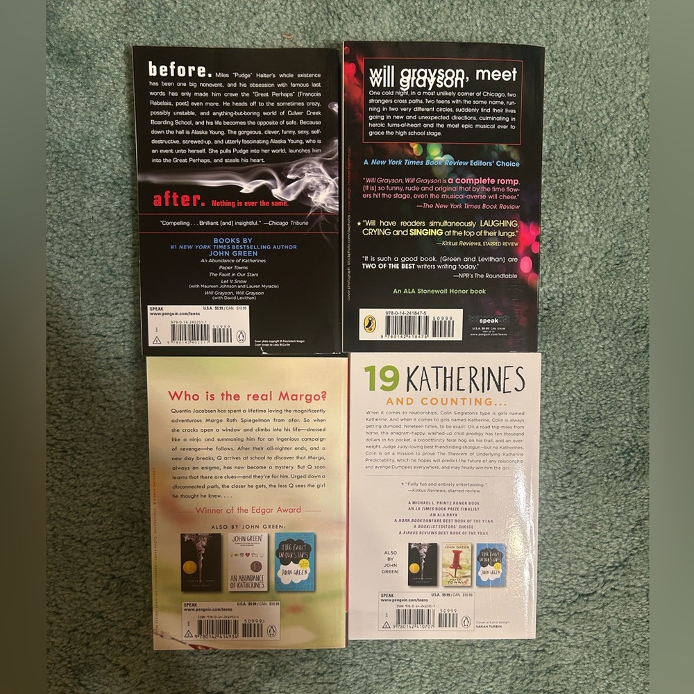 Bundle of Four John Green Books - Picture 2 of 2